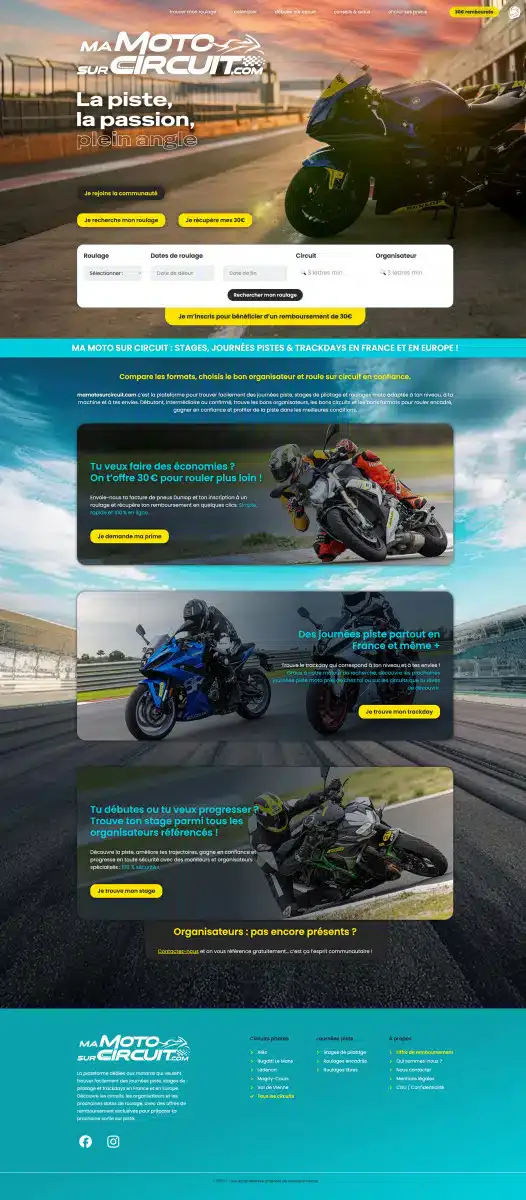 Dunlop relance mamotosurcircuit.com pour démocratiser la pratique du circuit - 01