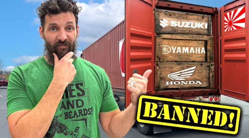 Il Achete un Container Rempli de Motos