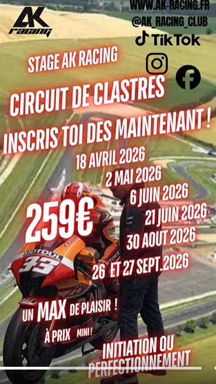 Stage de pilotage sur le Circuit de Clastres avec AK Racing - 01